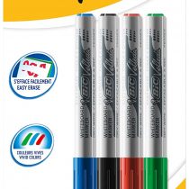 BIC Velleda 1741 Whiteboard Pens - Assorted Colours, Pack of 4
