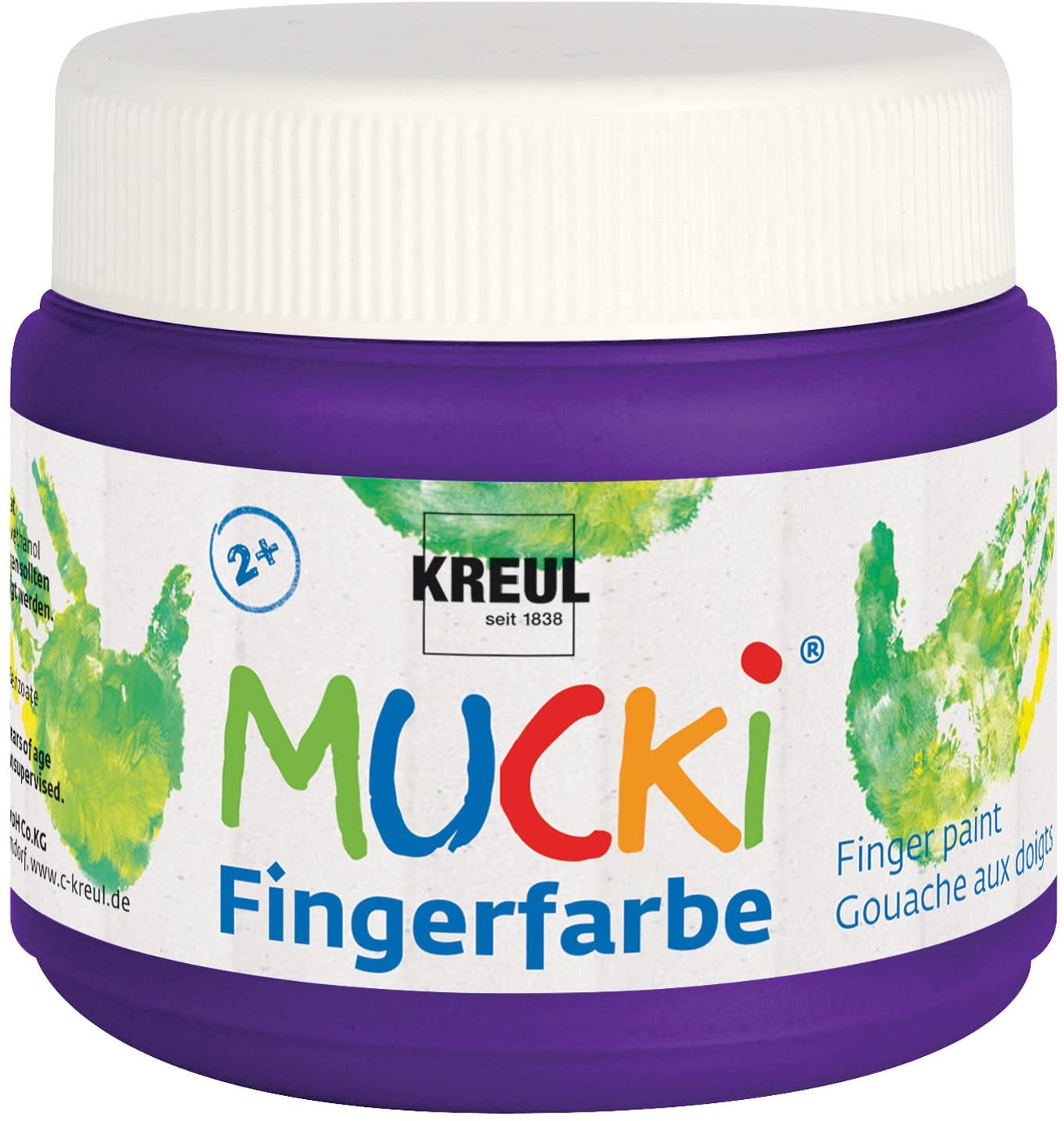 Kreul Mucki Finger Paint, Purple, 150 ml (Pack of 1)