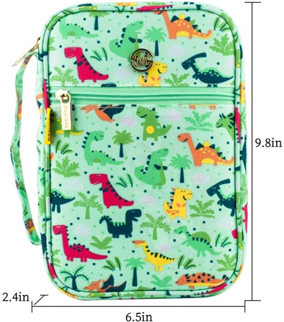G-LEAF Bible Cover Case/Book Cover Floral Pattern with Handle Fits for Standard Size Bible, 10x7.5x2.5" - Gift for Mom Gift for Daughte - Image 2