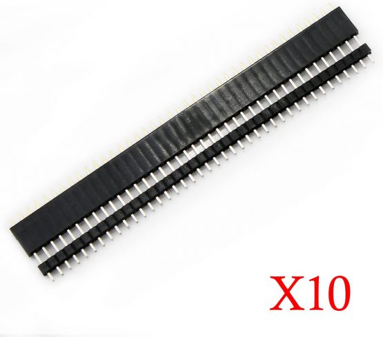Aussel 20 Pieces 2.54mm Breakaway PCB Board 40Pin Male and Female Header Connector for Arduino Shield (PIN-2 20PCS) - Image 2