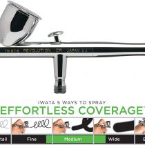 Iwata-Medea Revolution CR Dual Action/Large Gravity Feed Cup