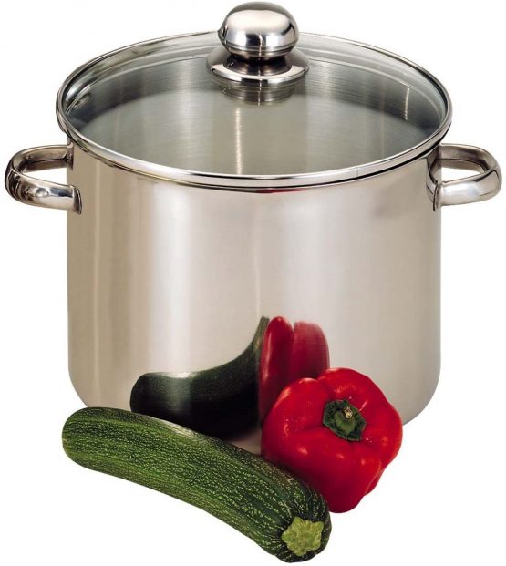 Baumalu - 342653 - Stainless Steel Stockpot with glaslid 26 cm 11 Liter