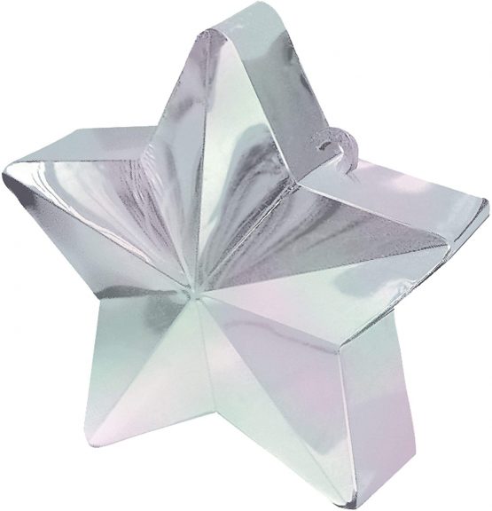 Amscan 117800-15 - Iridescent Star Balloon Weight - 150g