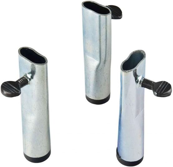 Vaello La Valenciana 3102 3 Mini Feet Legs, Steel, Silver