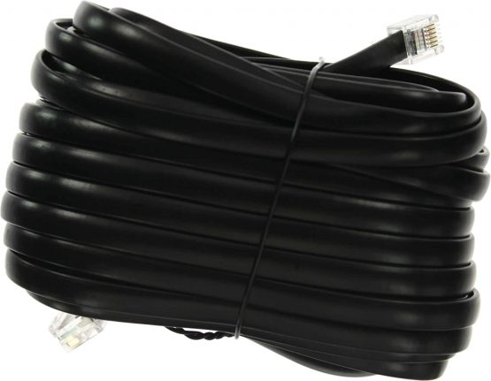Intos Connection Cable RJ12 Connector Cable RJ12 Male to RJ12 Jack/Flat 10 M Black - Image 2