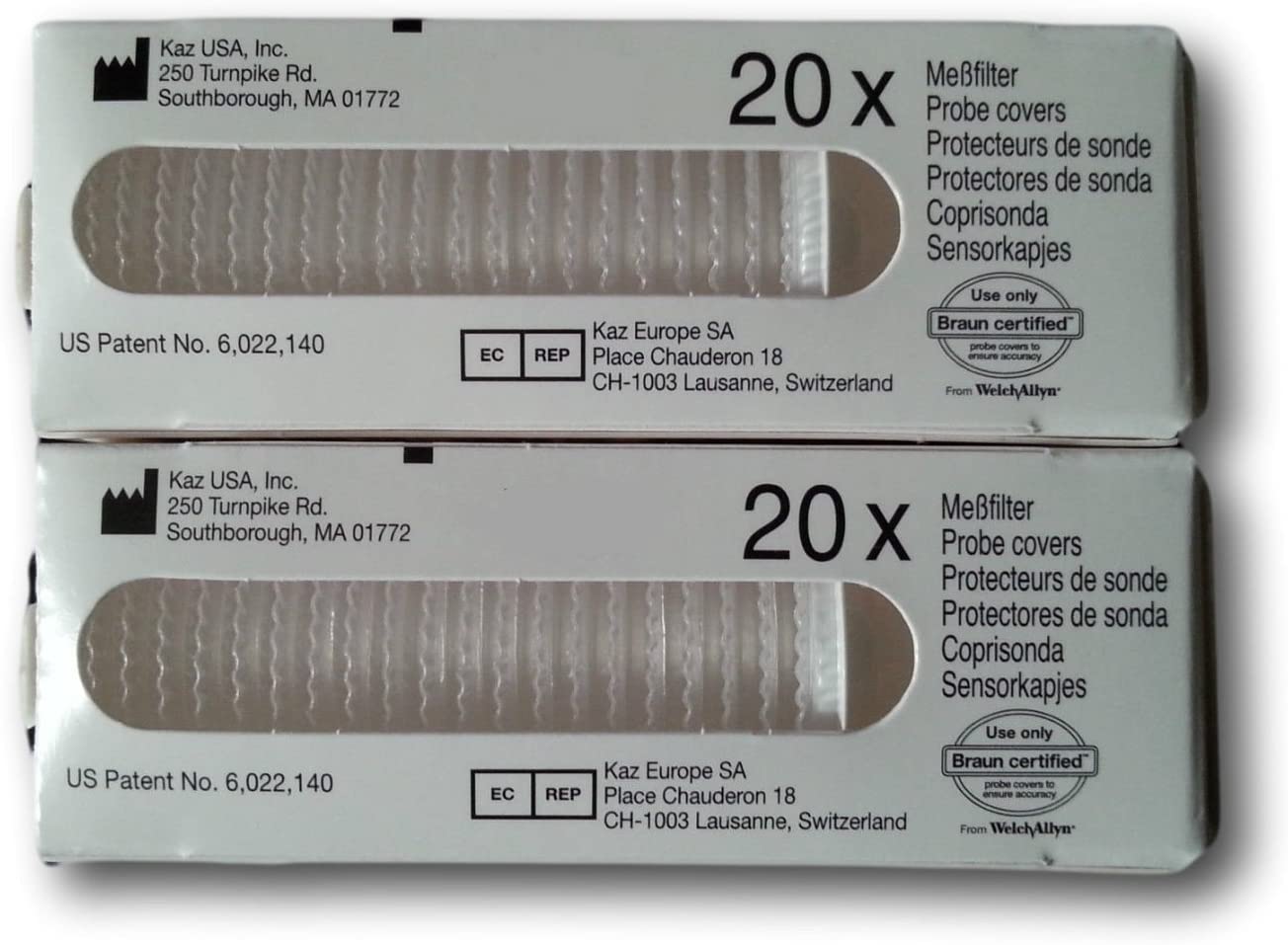 Thermoscan Braun Replacement Probe Cover for Thermometer 20pcs (Pack of 4), White - Image 2