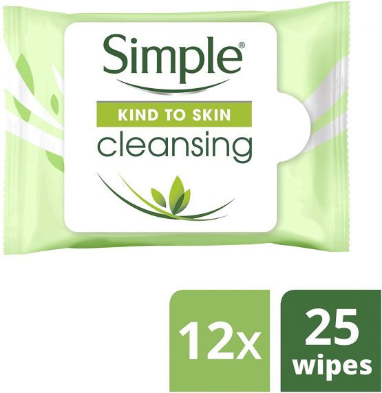 SIMPLE Cleansing Facial Wipes pack of 6 - Image 2