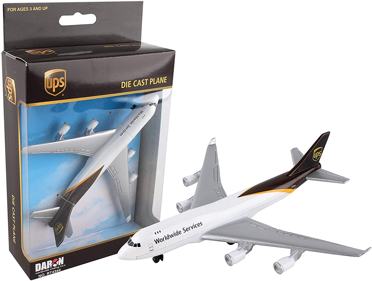 Herpa Toys Single Airplane UPS, toy model in small scale, aeroplane model, collect, play, miniature model made of plastic
