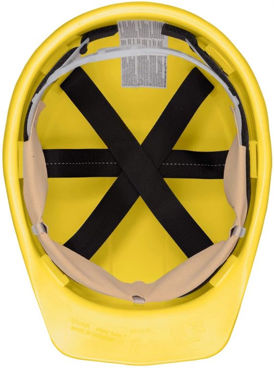 uvex superboss Safety Helmet | for the Construction Site | Industrial Protective Helmet DIN EN 397 | Construction Helmet in Unisize | Ventilated | Work Helmet - Yellow - Image 3
