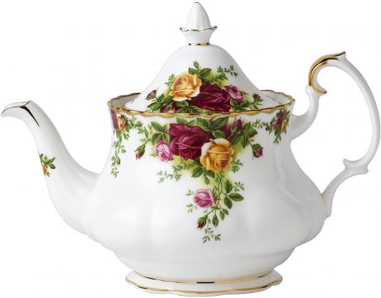 Royal Albert Old Country Roses Teapot M/S 0.8Ltr White, Bone China
