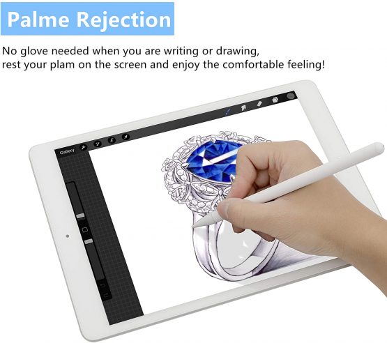 MayGreeny Active Stylus Pen for Touchscreen with Palm Rejection for iPad Tablet Compatible with iPad pro 12.9/11 inch (3rd gen)/iPad (6th Gen,7th Gen)/Air(3rd Gen)/Mini(5th Gen) - Image 3