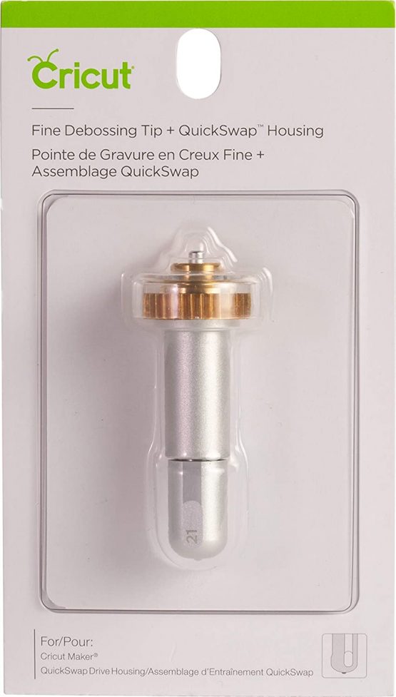 Cricut Fine Debossing Tip + QuickSwap Housing, Multicolour, Blade