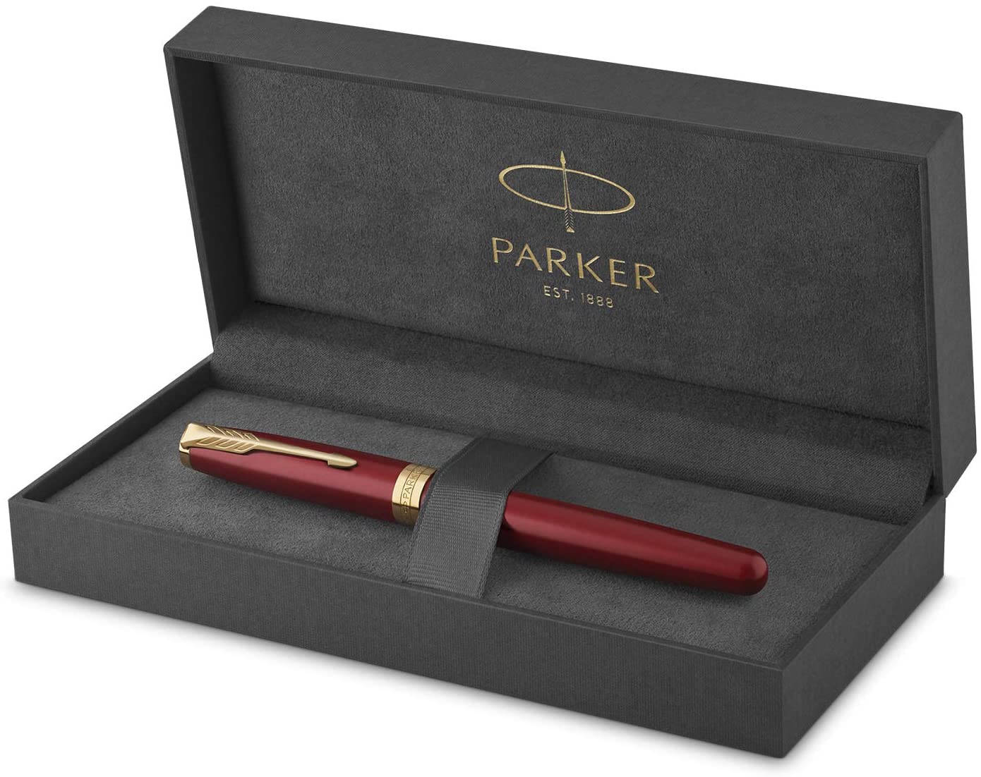 Parker Sonnet Rollerball Pen, Red Lacquer with Gold Trim