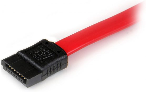 StarTech 0.3m SATA Extension Cable - 30cm 7 pin SATA Extension - 7 pin SATA Extension Cable - 7 pin SATA Extension cord, Red - Image 4