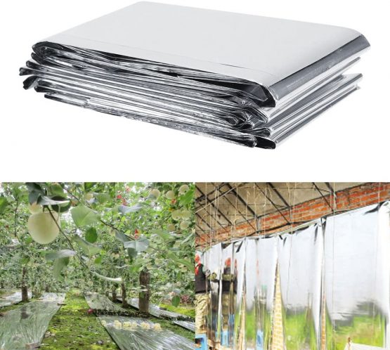 Silver Reflective Mylar Film - 82 x 47 inch Mylar Reflective Sheeting Garden Greenhouse Covering Foil Sheets, Highly Reflective, Effectively Increase Plants Growth - Image 4