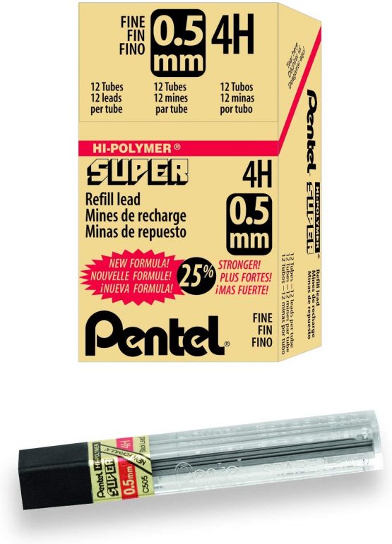Super Hi-Polymer C502-B 0.2 mm Grade B Refill Lead (Pack of 12) - Image 3