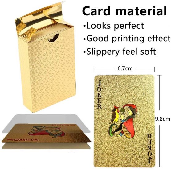 BETOY Poker Playing Cards 2 Pack 54 Pieces Waterproof PVC Multipack Poker Playing Cards Set Classic Magic Tricks Tool for Party and Game - Image 2