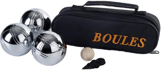 Engelhart French Boules Petanque Balls Garden Game Set with Carry Case