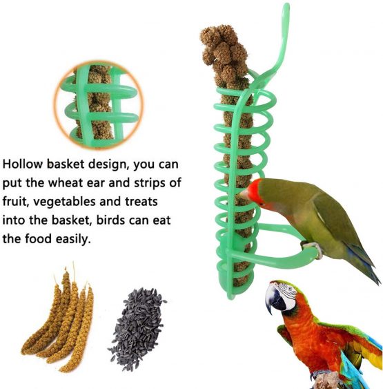 bluesees Bird Chewing Toys, 6 Pack Colorful Rope Parrot Foraging Toys