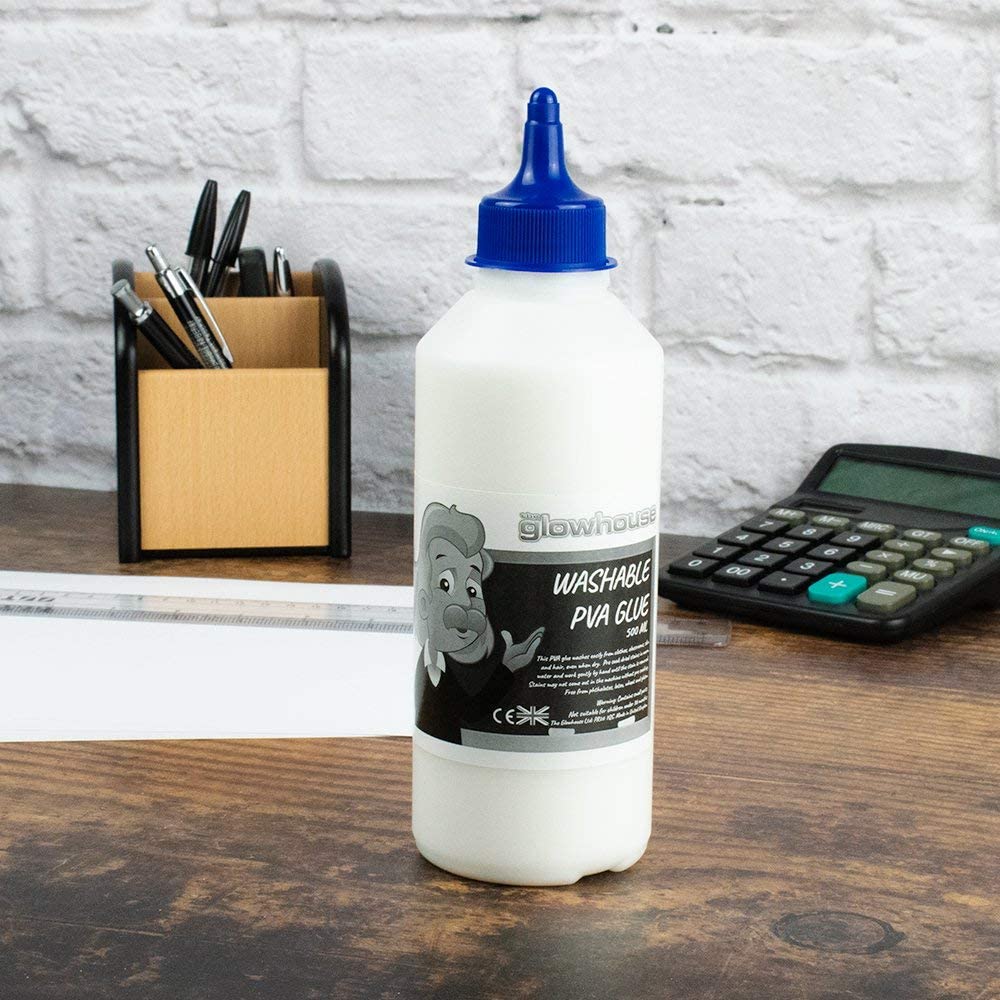 PVA Glue Premium 500ml Strong Craft Eco Glue Suitable for Arts and Crafts Schools, Slime Making, Ideal for Kids and Adults