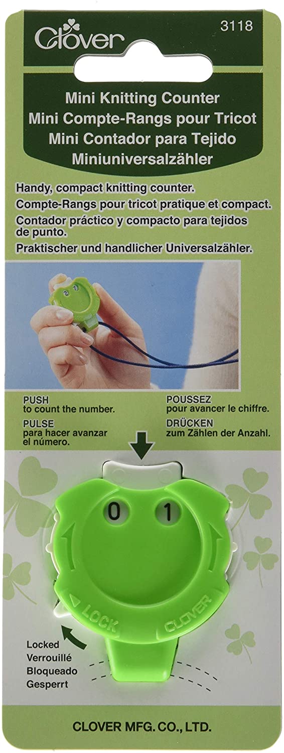 Clover 3118 Knitting Counter Kacha Mini, 1, Green - Image 2
