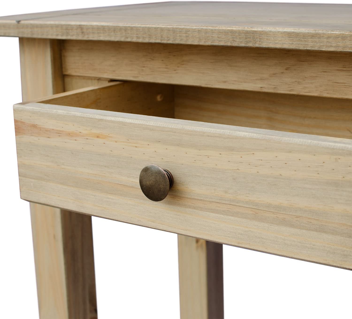 Vida Designs Panama Console Table 2 Drawer, Living Room Furniture, Natural Oak, Wax Finish, Brown, 72.5 x 110 x 40 cm - Image 4