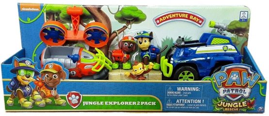 PAT PATROUILLE Pack de 2 véhicules JUNGLE RESCUE