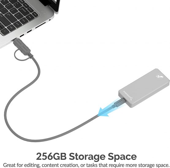 Sabrent Rocket Pro 256GB USB 3.2 External Aluminum SSD (SB-256-PRO) - Image 3
