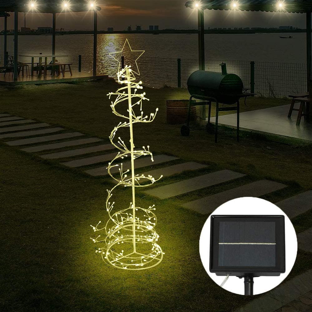 NEWNEN Solar Powered String Lights,7.5FT 144 LED Fairy Lights Multi Coloured - Image 4