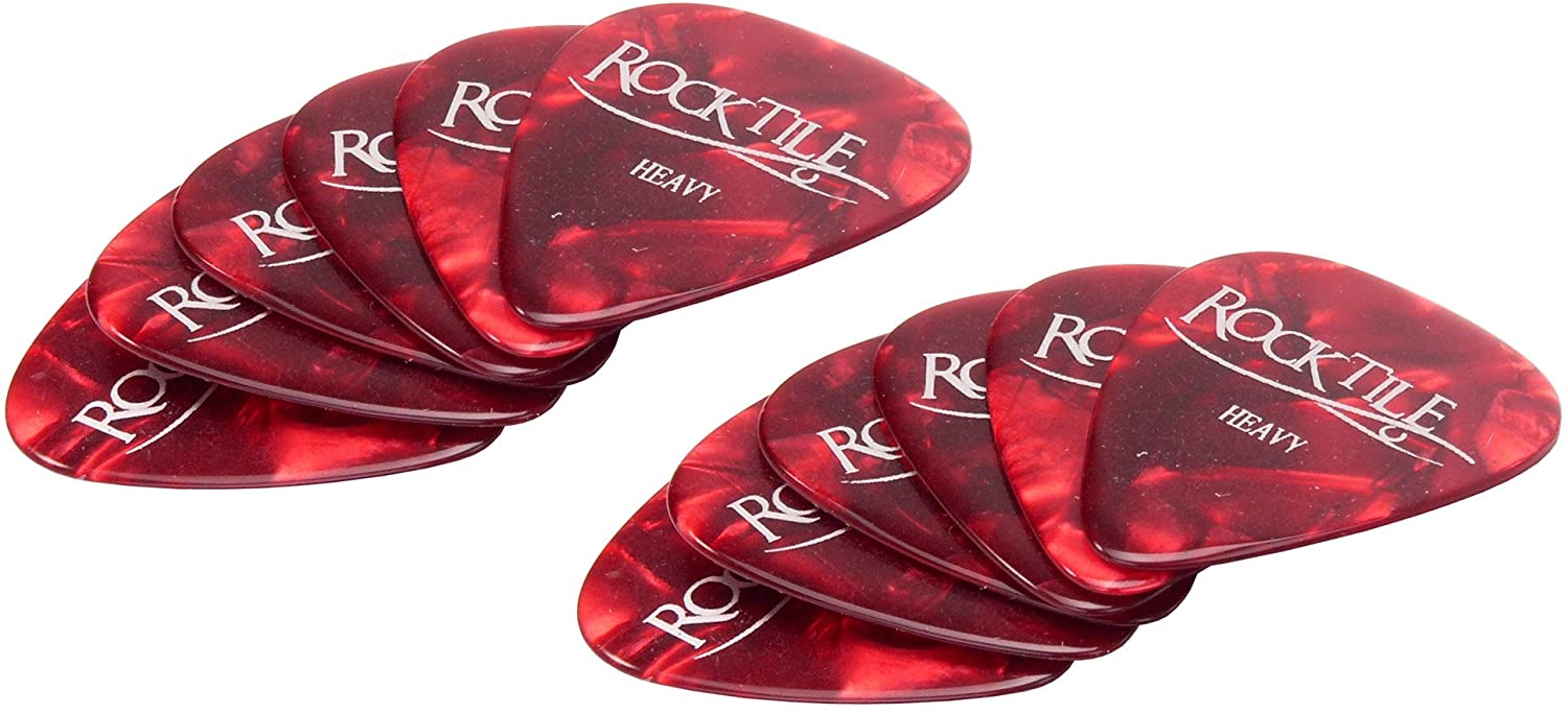 Rocktile Picks 12 Pieces Red Heavy