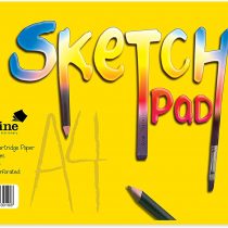 Silvine A4 Wirebound Sketch Pad - 40 sheets of 100gsm Smooth White Cartridge Paper (210 x 297mm), 407