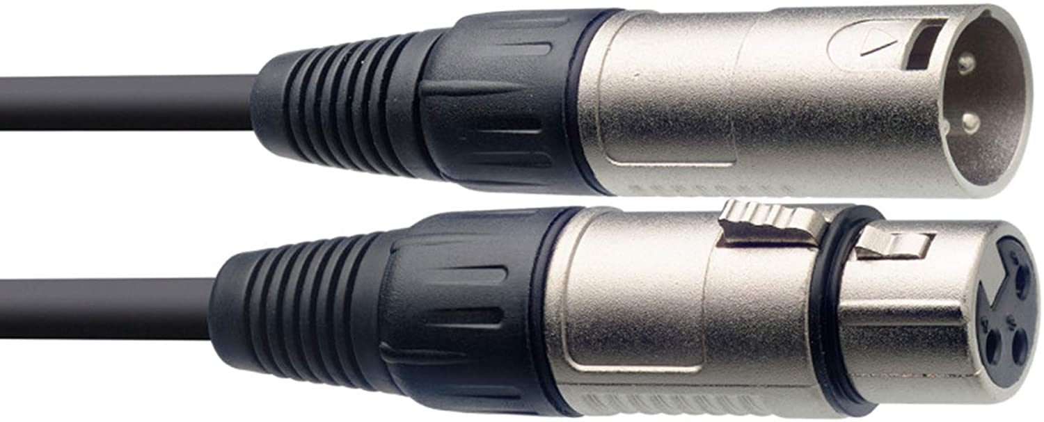 Stagg 15M / 50ft XLR to XLR Cable, 3-Pin Male to Female, Suitable for Microphone PA System, Audio Mixer, Studio Monitors - Image 2