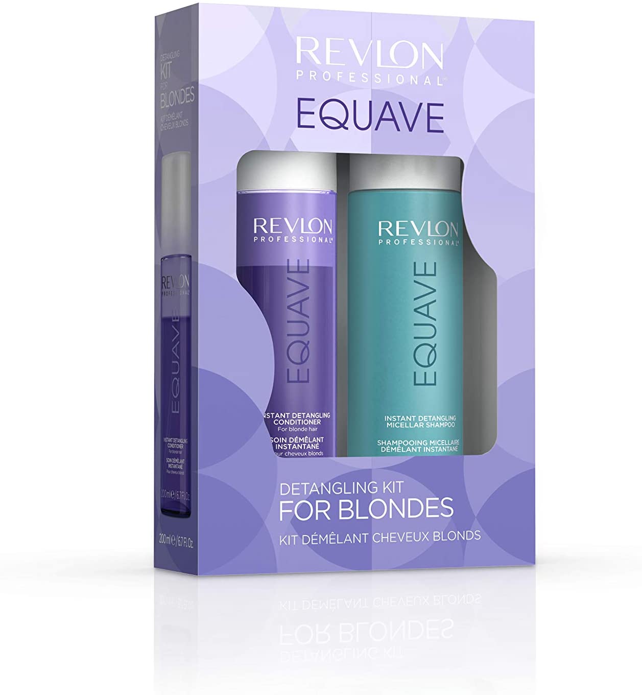 Revlon Professional Equave Duo Pack Detangling For Blondes Shampoo 250ml + Conditioner 200ml, 2 Count (Pack of 1)