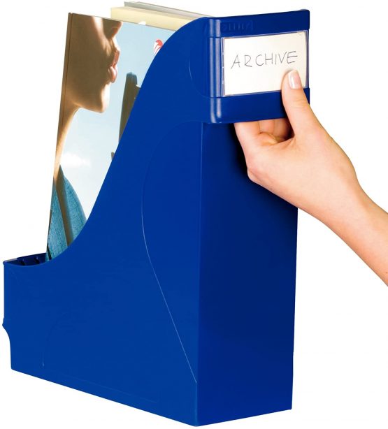 Leitz Extra Wide Magazine File, A4, Blue, 24250035 - Image 2