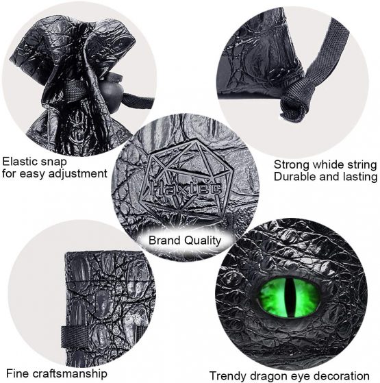 Haxtec Dragon Eye Dice Bag (Venom-Green Eye) - Image 4