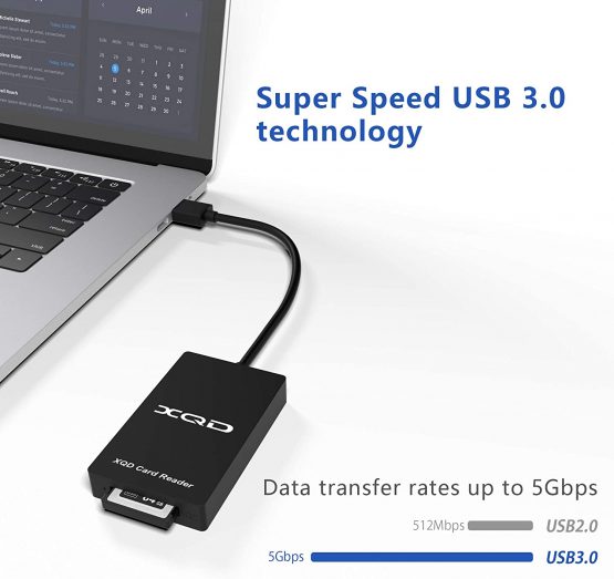 【Upgraded Version】Cateck USB 3.0 XQD Card Reader, Compatible with Sony G/M Series USB Mark XQD Card, Lexar 2933x/1400x USB Mark XQD Card - Image 4