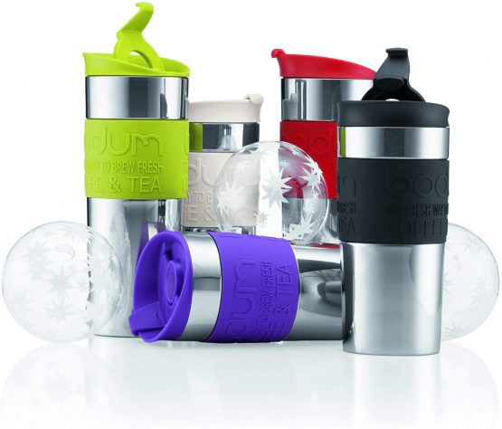 Bodum 11068-294 Vacuum Travel Mug, 0.35 L - Small, Red - Image 4
