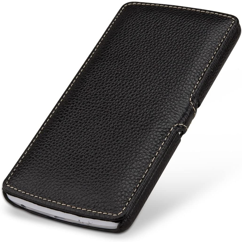 StilGut® UltraSlim Book Type with Clip, Leather Case for LG G3 Stylus, Black, Black - with Clip - Image 3