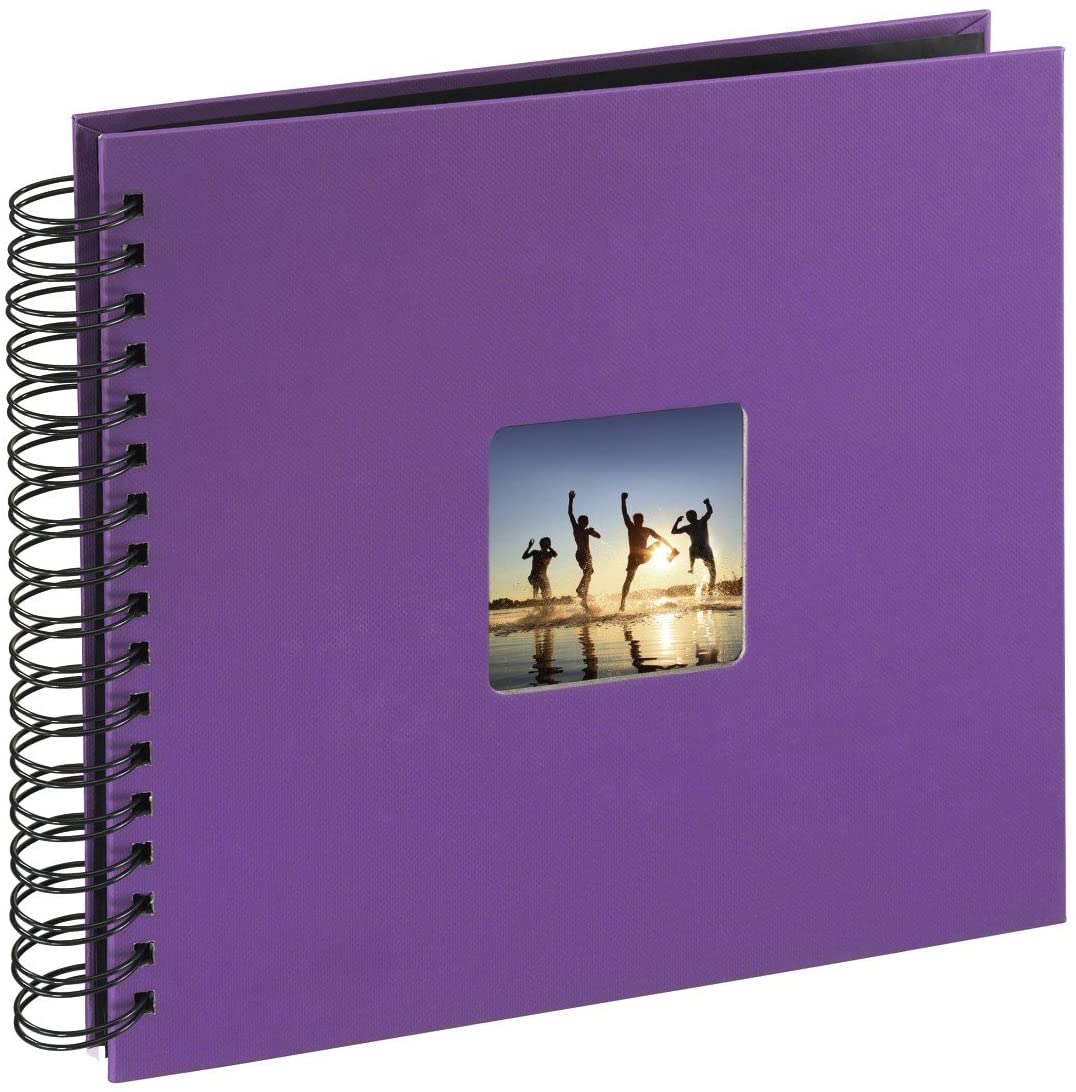 Hama Fine Art photo album, 50 black pages (25 sheets), spiral album 28