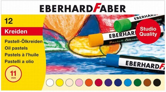 Eberhard Faber Oil Pastel Crayons Cardboard Box of 12