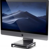 Satechi Type-C Aluminum Monitor Stand Hub with USB-C Data, USB 3.0, Micro/SD Card Slots & 3.5mm Headphone Jack - Compatible with 2020-2015 iMac, iMac Pro and more