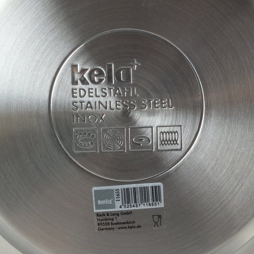 kela 11658 Kettle with Whistle, Stainless steel 18|10, Red, 22 x 22 x 21.5 cm - Image 3