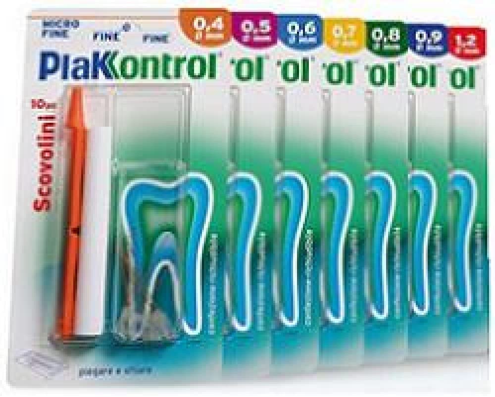 Plakkontrol Interchangeable Handle Brushes, 0.9 Mm, 10 Pieces - 200 g, White