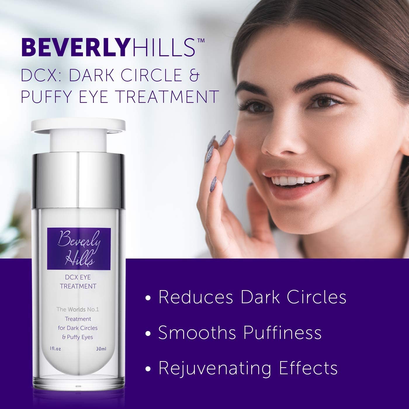 Beverly Hills DCX Dark Circle & Puffy Eye Treatment 1oz / 30ml, White, 30 ml (Pack of 1) - Image 2