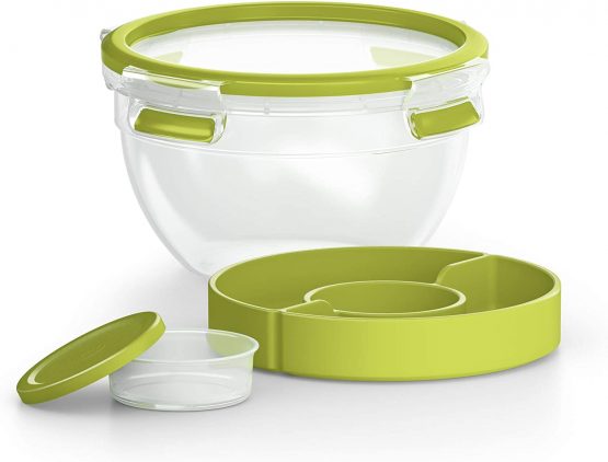 Emsa Clip & Go Box - Plastic – Green, Plastic, grün, 16.7 x 16.7 x 9.5 cm