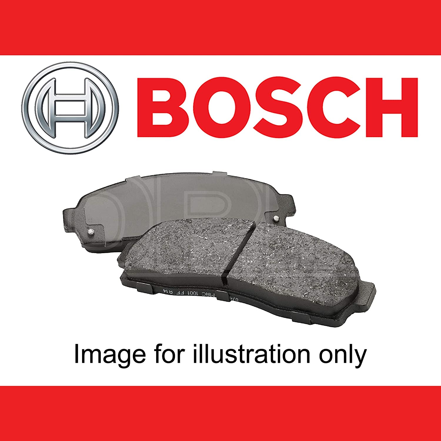 Bosch BP2162 - Brake Pads Car Front Axle - Bosch Quality - Reduced Noise and Dust - ECE-R90 Certified - Copper-Free - 1 Set of 4 Pads
