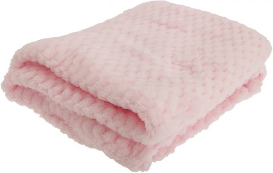 Baby Boys/Girls Supersoft Waffle Textured Blanket (75 x 90cm) (Pink)