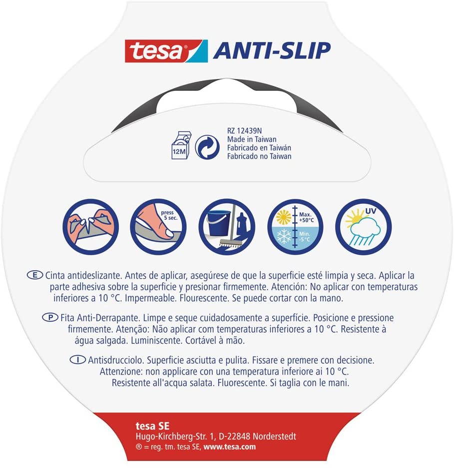 Cinta Antideslizante 5m x 25mm Fluorescente, Standard - Image 2