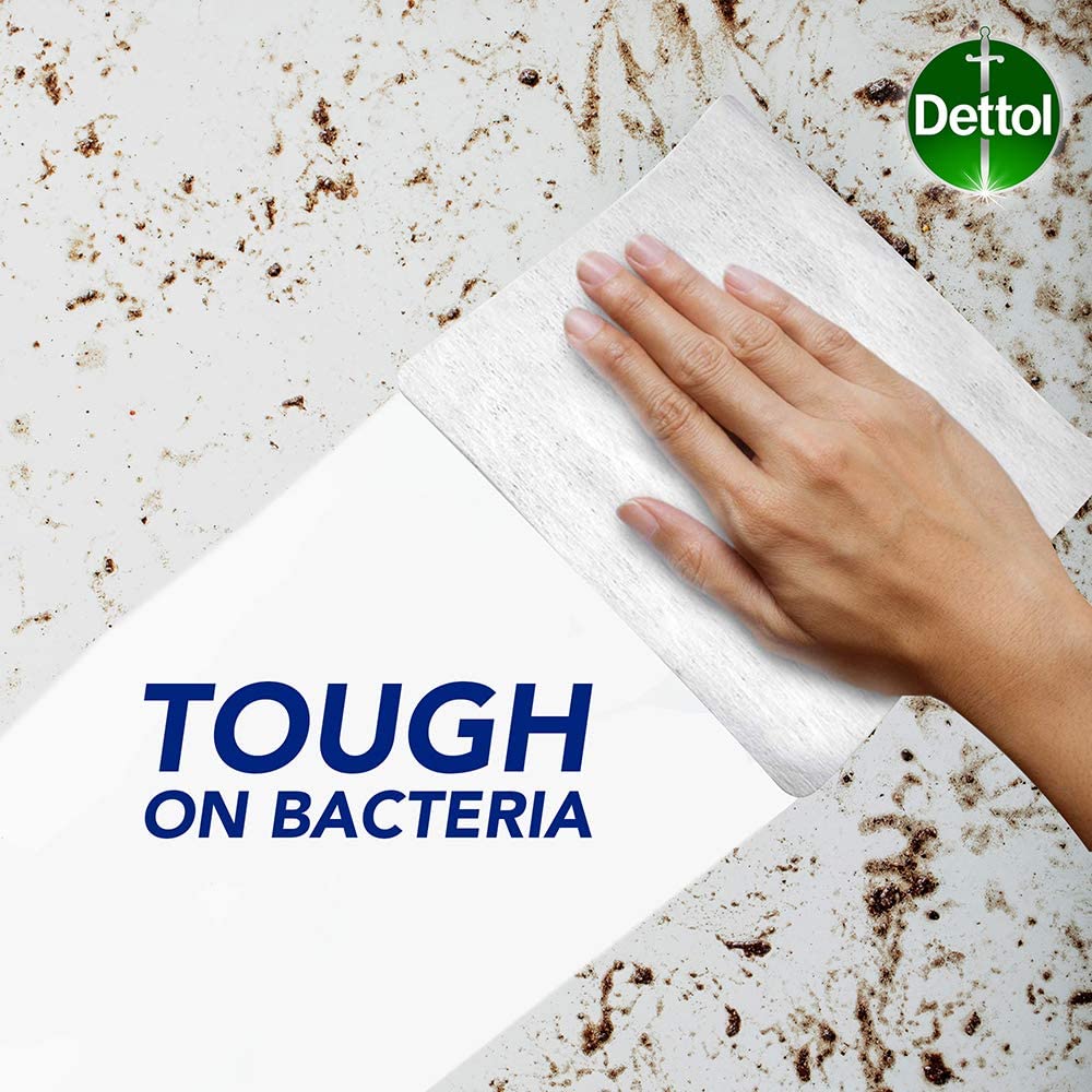 Dettol Wipes Biodegradable Antibacterial Multi Surface Cleaning, Pack of 90, 12 Piece Assortment - Image 4