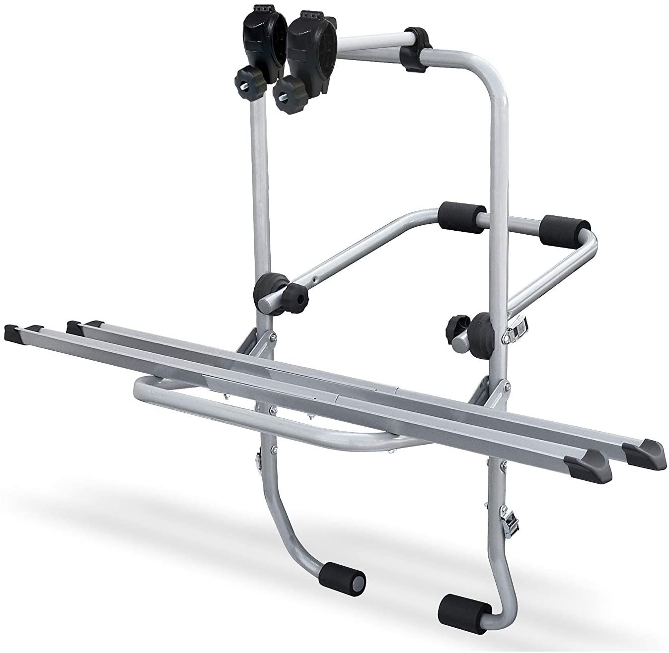Menabo 925826D Steelbike Rear Bicycle Carrier for 2 Bikes with Racks, Grey